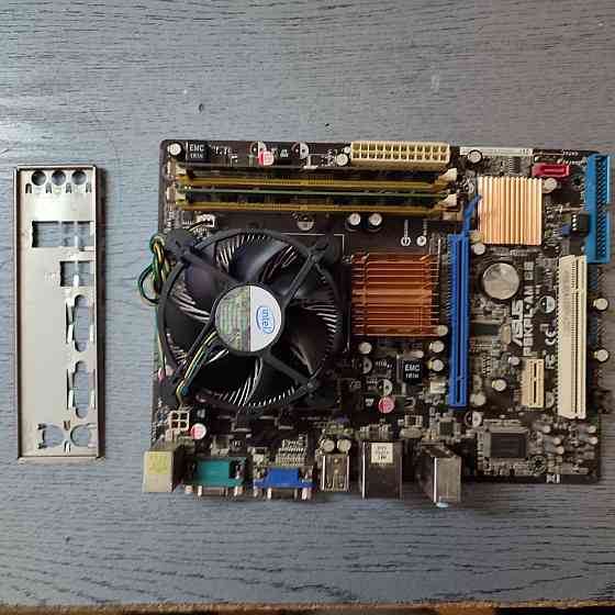 Комплект Asus p5kpl-am se + Core 2 Duo E8400 + 4GB DDR2 + охлаждение Донецк