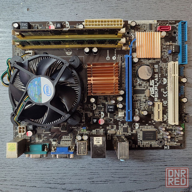 Комплект Asus p5kpl-am se + Core 2 Duo E8400 + 4GB DDR2 + охлаждение Донецк - изображение 1