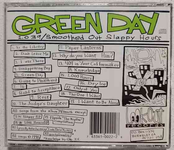 CD диск Green Day-1.039/Smoother Out Slappy Hours 1990 г.Lookout Records made in USA . Донецк
