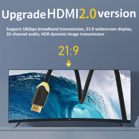 Кабель HDMI 8К, версия: 2.1 , HDMI 4К, версия: 2.0 Донецк