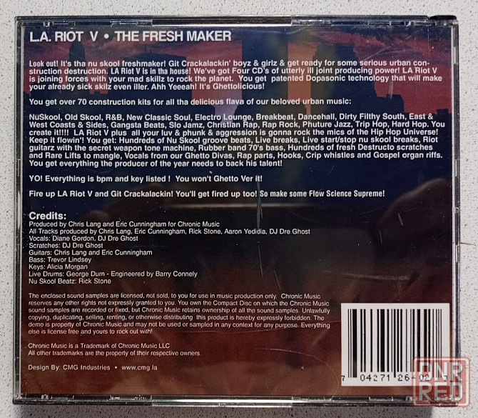 4 CD диска L.A. Riot-5 Fresh Maker Донецк - изображение 2