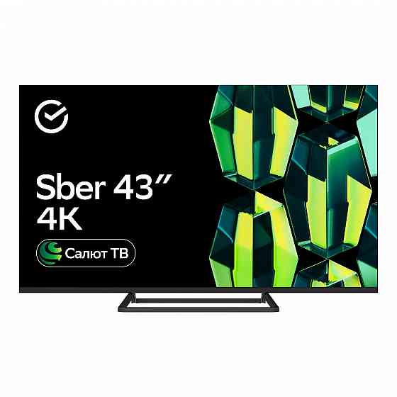 Телевизор Sber SDX-43U4128, 43"(109 см), UHD 4K, RAM 2GB, (2024) Донецк