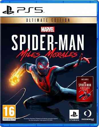 Игра Диск Marvel Spider-Man Miles Morales Ultimate Edition для Sony Playstation 5 Донецк