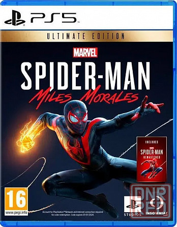Игра Диск Marvel Spider-Man Miles Morales Ultimate Edition для Sony Playstation 5 Донецк - изображение 1