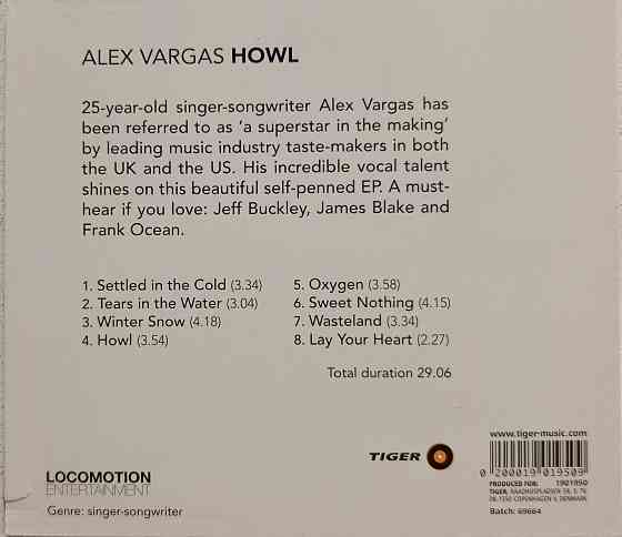 CD диск Alex Vargas-Howl Донецк