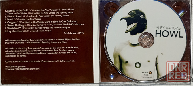 CD диск Alex Vargas-Howl Донецк - изображение 3