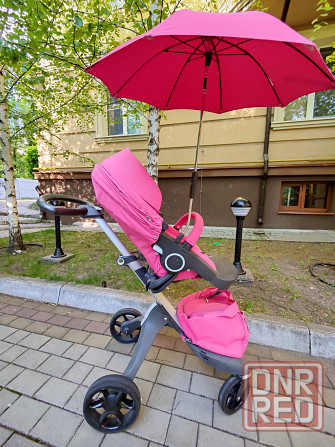 Коляска Stokke limited 3в1 розовая Донецк - изображение 4