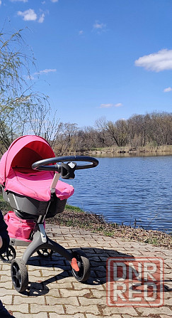 Коляска Stokke limited 3в1 розовая Донецк - изображение 6
