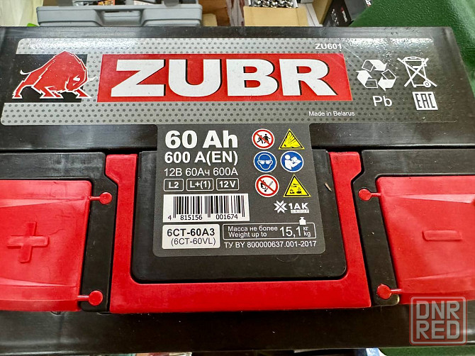 Аккумулятор Zubr 12V 60Ah 600A Донецк - изображение 2
