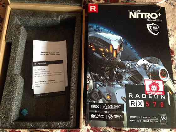 продам видеокарту Sapphire Radeon RX 570 NITRO (4Gb) Донецк