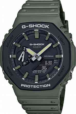 Наручные мужские часы Casio G-Shock GA-2110SU-3ADR (GA-2110SU-3A) зеленый (оригинал) Донецк