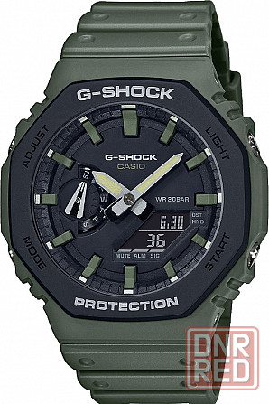 Наручные мужские часы Casio G-Shock GA-2110SU-3ADR (GA-2110SU-3A) зеленый (оригинал) Донецк - изображение 1