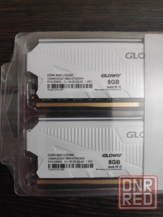 Оперативная память GLOWAY DDR4 16гб (8x2) 3200 МГц Новая Донецк - изображение 2