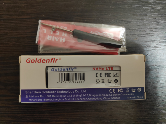 SSD NVME M.2 2280 Goldenfir 1TB Новый Донецк