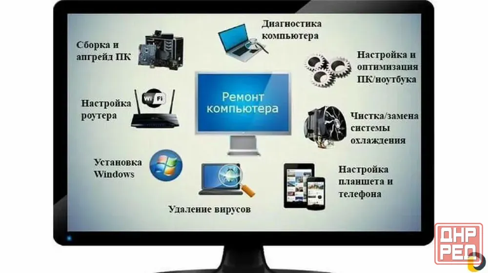 Компьютерная помощь. Ремонт и обслуживание компьютерной техники. Донецк - изображение 1