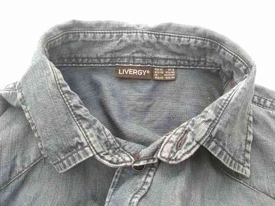 Рубашка джинсовая мужская garment-dyed Livergy Донецк