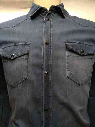 Рубашка джинсовая мужская garment-dyed Livergy Донецк