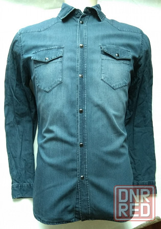 Рубашка джинсовая мужская garment-dyed Livergy Донецк - изображение 5