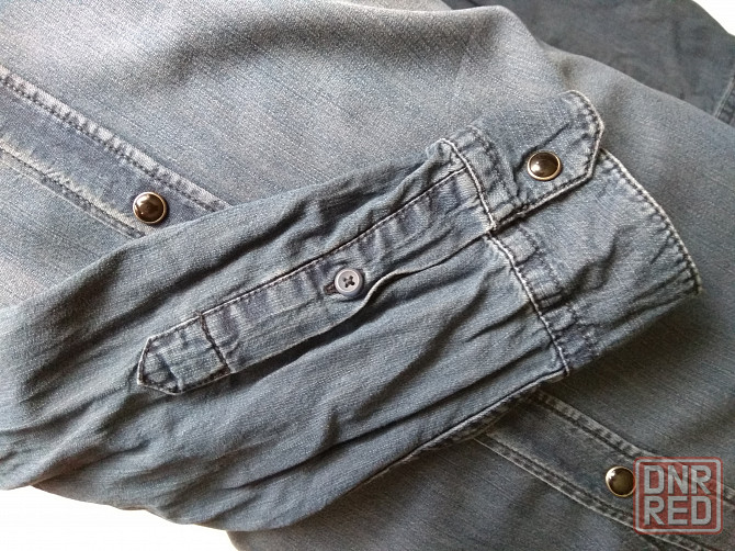 Рубашка джинсовая мужская garment-dyed Livergy Донецк - изображение 7