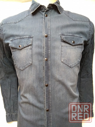 Рубашка джинсовая мужская garment-dyed Livergy Донецк - изображение 4