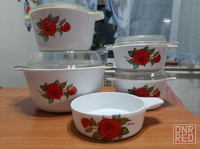 Продам набор кастрюлей из стекла Макеевка - изображение 1