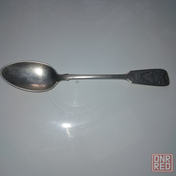 Ложка чайная. Серебро 84 пробы. 1891 год. Донецк - изображение 1