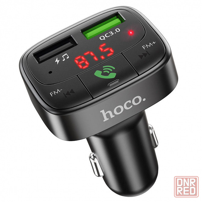 Автомобильный FM BT трансмиттер HOCO E59 Promise QC3.0 с функцией зарядки Донецк - изображение 1