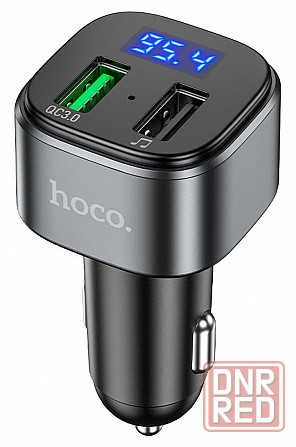 FM трансмитер с bluetooth Hoco E67 Fighter QC3.0 car BT FM transmitter Донецк - изображение 1