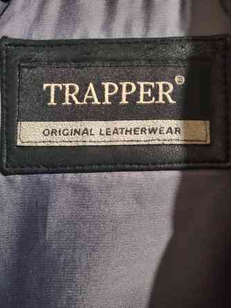 Черная кожаная куртка Trapper 48UK 52EU из мягкой кожи ягненка, Безупречная роскошь LNWOT Донецк