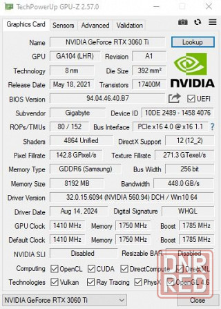 Видеокарта GIGABYTE AORUS GeForce RTX 3060 Ti ELITE 8G Донецк - изображение 4