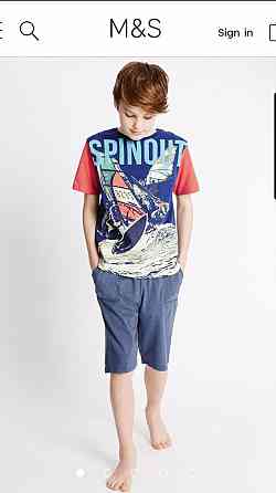 Новая пижама Marks & Spencer для мальчика 13-15 лет Донецк
