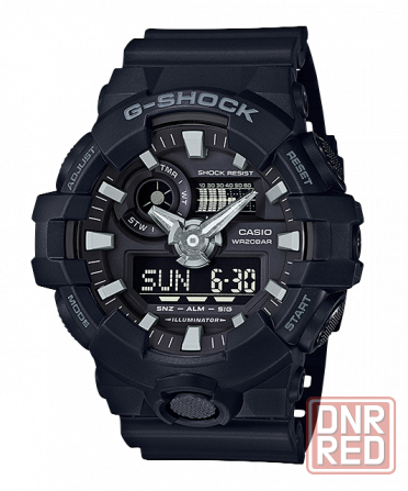 Наручные мужские часы Casio G-SHOCK GA-700-1B Донецк - изображение 1