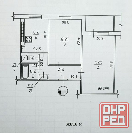 Продам 2-х комн 3/9 на Текстильщике, ул. Терешковой. Две раздельные. Документы готовы. Ипотека. Донецк - изображение 12