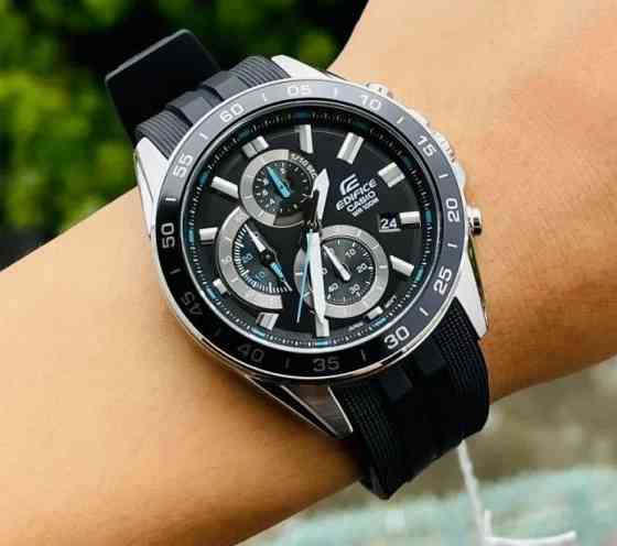 Часы Casio Edifice EFV-550P-1A (черный) противоударные, водозащита (до 100 м) Макеевка