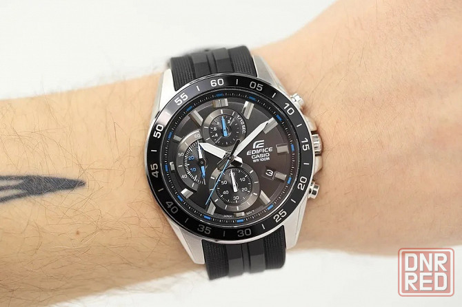 Часы Casio Edifice EFV-550P-1A (черный) противоударные, водозащита (до 100 м) Макеевка - изображение 3
