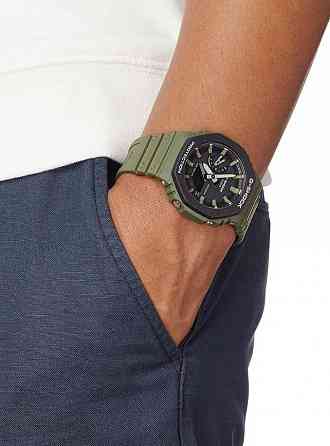 Часы Casio G-Shock GA-2110SU-3ADR (зеленые) противоударные, водозащита (20ATM), подсветка Макеевка