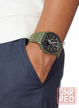 Часы Casio G-Shock GA-2110SU-3ADR (зеленые) противоударные, водозащита (20ATM), подсветка Макеевка - изображение 5