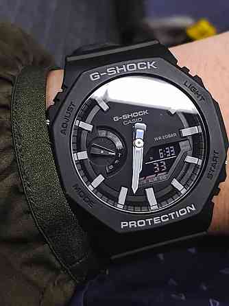 Часы Casio G-Shock GA-2100-1ADR (черный) противоударные, водонепроницаемые (до 200 м), подсветка Макеевка