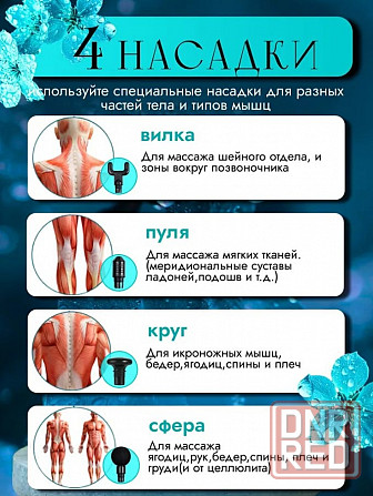 Массажер-пистолет перкуссионный HOCO HP50, черный Макеевка - изображение 6