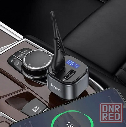 Автомобильный FM трансмиттер Hoco E67 Fighter QC3.0 черный Макеевка - изображение 4