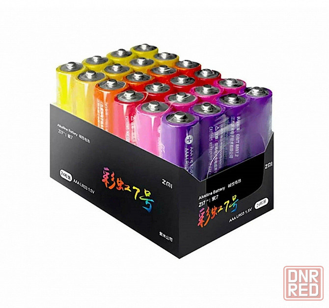 Батарейки Xiaomi ZMI Rainbow ZI7 тип AAA 24 шт. (цветные мини пальчиковые) Макеевка - изображение 1
