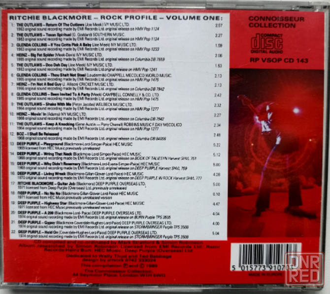 CD диск Ritchie Blackmore- Rock Profile Collection Донецк - изображение 2