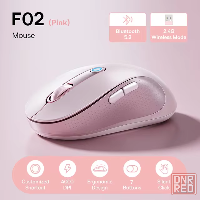 Беспроводная мышь Baseus F02 Ergonomic Wireless Mouse Cluster Black/White(B01055505111-01) Макеевка - изображение 3