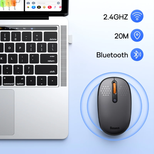 Трехрежимная беспроводная мышь Baseus F01B (2.4Ghz, BT3.0, BT5.0) Макеевка