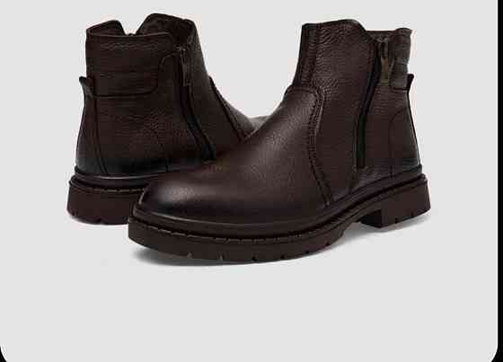 Ботинки кожаные зима натуральный мех Макеевка