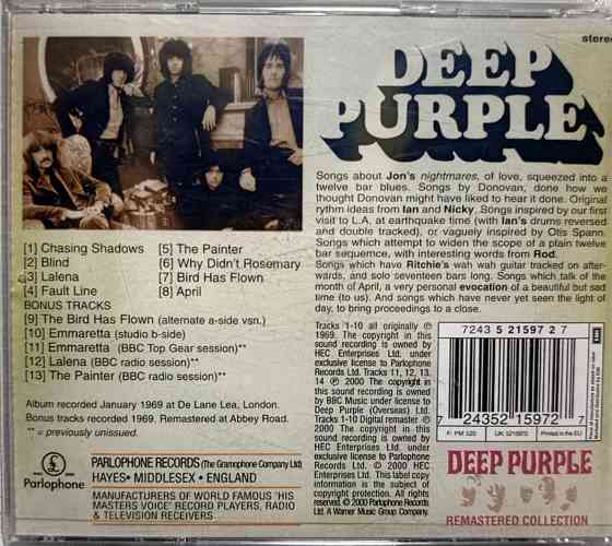 CD диск Deep Purple Донецк