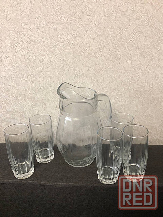 Графин и Стаканы стеклянные для воды, сока Макеевка - изображение 1