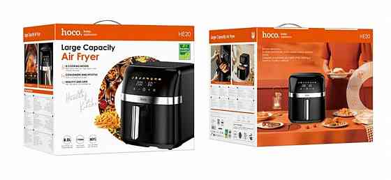 Аэрогриль Hoco HE20 Air Fryer 8L 1700W черный Макеевка