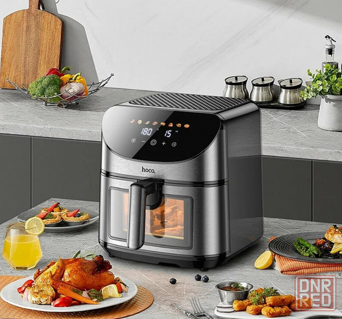 Аэрогриль Hoco HE21 Air Fryer 8L 1700W черный Макеевка - изображение 5