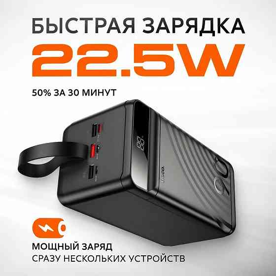 Аккумулятор внешний Hoco J123D Element 90000 mAh черный Макеевка